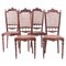 19th Century Portuguese Chairs in Brazilian Rosewood, Set of 4, Image 6