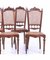 19th Century Portuguese Chairs in Brazilian Rosewood, Set of 4, Image 2
