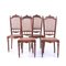 19th Century Portuguese Chairs in Brazilian Rosewood, Set of 4 5