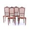 19th Century Portuguese Chairs in Brazilian Rosewood, Set of 4, Image 5