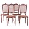 19th Century Portuguese Chairs in Brazilian Rosewood, Set of 4 1