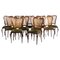 20th Century Portuguese Chairs in Mahogany, Set of 11, Image 1