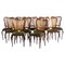 20th Century Portuguese Chairs in Mahogany, Set of 11 5