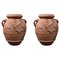 20th Century Tuscan Oil Jars with Ginori Coat of Arms Terracotta, Set of 2 1