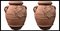 Frascos para aceite toscanos, siglo XX con escudo de armas de Ginori de terracota. Juego de 2, Imagen 2