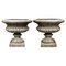 Large 20th Century Medici Terracotta Goblets from Impruneta Baccellato, Set of 2 1