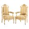 Louis XVI 19th Century French Canapé and Chairs, Set of 3 4
