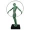 Ballerina Deco con scultura in bronzo Hoopart di Pierre Le Faguays, anni '30, Immagine 1