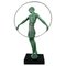 Deco Dancer with Hoopart Bronze Sculpture from Pierre Le Faguays, 1930s 1
