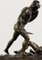 Sculpture de Gladiateurs en Bronze, Italie, 19ème Siècle avec Socle en Marbre 8