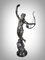 Marcel Debut, Grande Nymphe Dansante avec Harpe Coquillage, 1880, Bronze 2