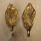 Mid-Century Modern Brass Leaf Wall Lamps, Set of 2 2