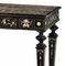 19th Century Italian Table in Ebonized Wood and Engraved Inlays 2