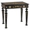 19th Century Italian Table in Ebonized Wood and Engraved Inlays 1