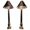 Architectural Bronze Lamps, 1970s, Set of 2 1
