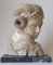 Escultura de cabeza de fauno de principios del siglo XX en mármol amarillo Cleopatra, Imagen 5