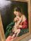 Artista de la escuela italiana, Virgen con el niño, de finales del siglo XIX, óleo sobre lienzo, enmarcado, Imagen 11