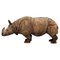 20ème Siècle Le Rhinocéros en Terre Cuite de Toscane, Inde d'Assam 1