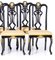 20th Century French Chairs, Set of 6, Image 2