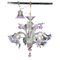 Early 20th Century Arms Chandelier in Murano Glass, Venice 1