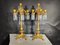 19th Century Bronze and Crystal Candelabra: Gilded Elegance and Wheel-Cut Crysta, 1880s 9
