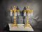 19th Century Bronze and Crystal Candelabra: Gilded Elegance and Wheel-Cut Crysta, 1880s 15