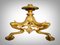 Candelabro in bronzo e cristallo: Elegance dorato e cristallo tagliato a ruota, fine XIX secolo, Immagine 4