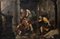 Federico Barocci d'après Willem Van Mieris, Enée s'enfuit de Burning Troy, huile sur toile, encadrée 5