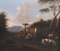 Artista della British School, Paesaggio con figure e animali, XIX secolo, Olio su tela, Con cornice, Immagine 4