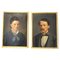 Italian Artist, Portraits, 1879, Oil Paintings, Framed, Set of 2 1