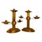 19th Century Gilded Copper Candleholders, 1880s 1