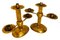 19th Century Gilded Copper Candleholders, 1880s 2