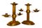 19th Century Gilded Copper Candleholders, 1880s, Image 4