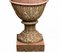 Tuscan Empire Vases with Handles in Terracotta, 20th Centtury, Set of 2 2