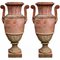 Tuscan Empire Vases with Handles in Terracotta, 20th Centtury, Set of 2 5