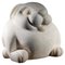 White Marble Sculpture of a Hare, 1840s, Image 1