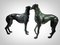 Lebensgroße Bronze Windhunde, 1940, 2 . Set 9