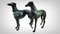 Lebensgroße Bronze Windhunde, 1940, 2 . Set 5