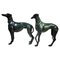 Life-Size Bronze Greyhound Dogs, 1940, Set of 2 1