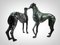 Life-Size Bronze Greyhound Dogs, 1940, Set of 2 11
