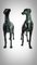 Lebensgroße Bronze Windhunde, 1940, 2 . Set 4