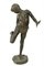Das Kind und die Krabbe, 19. Jh., Skulptur aus patinierter Bronze 2