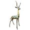 Antilope a grandezza naturale, anni '50, scultura in bronzo lucido, Immagine 1
