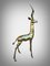 Antilope a grandezza naturale, anni '50, scultura in bronzo lucido, Immagine 12