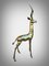 Antilope Taille Réelle, 1950s, Sculpture en Bronze Poli 12