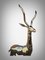 Life-Size Antelope, 1950s, Polished Bronze Sculpture, Image 9