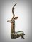 Antilope a grandezza naturale, anni '50, scultura in bronzo lucido, Immagine 6