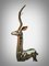 Life-Size Antelope, 1950s, Polished Bronze Sculpture 6