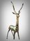 Antilope a grandezza naturale, anni '50, scultura in bronzo lucido, Immagine 14