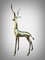 Antilope Taille Réelle, 1950s, Sculpture en Bronze Poli 4